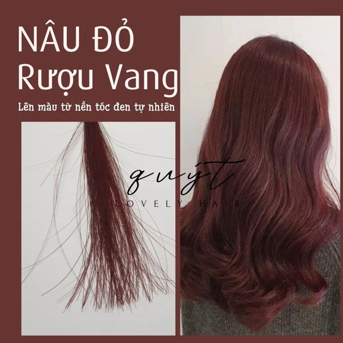 Q.8] THUỐC NHUỘM TÓC-NÂU ĐỎ RƯỢU VANG-TẶNG OXY