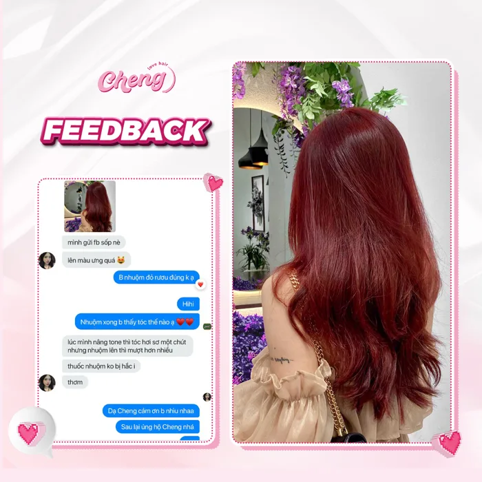 Thuốc Nhuộm Tóc Đỏ Rượu Vang - Cheng Love Hair