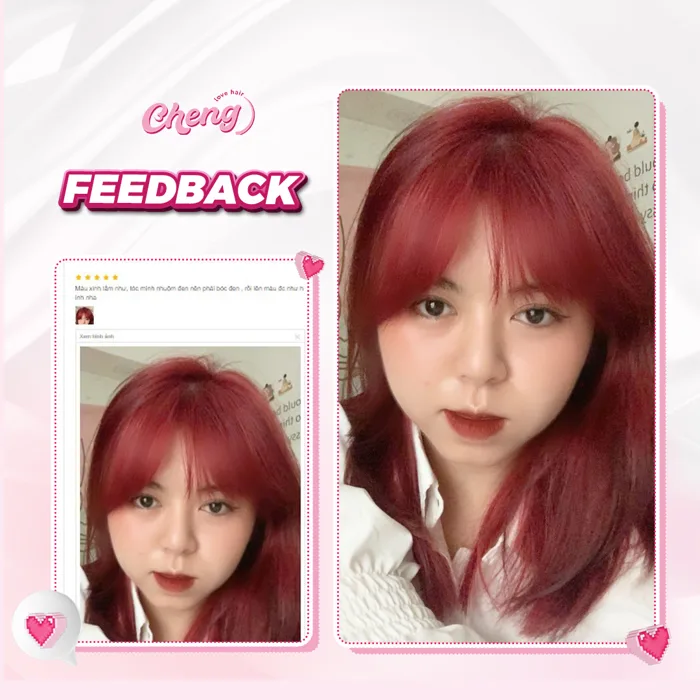 Thuốc Nhuộm Tóc Đỏ Rượu Vang - Cheng Love Hair