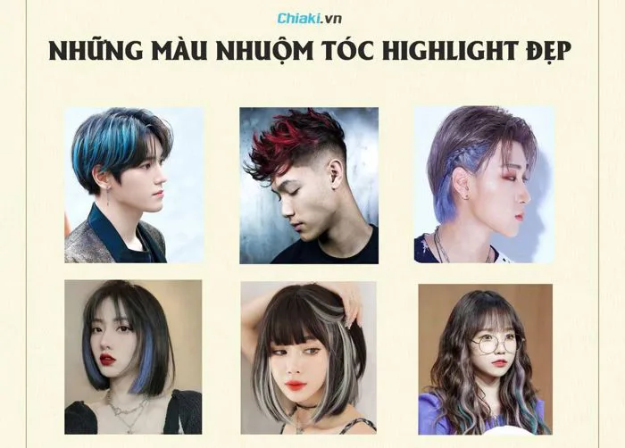 TOP 42 những màu nhuộm tóc highlight đẹp cho cả nam và nữ
