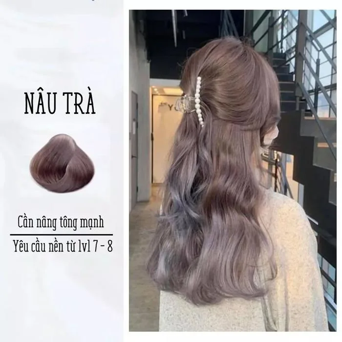 Thuốc Nhuộm Tóc Dạng Tuýp Màu Nâu Trà (Không Cần Tẩy) Damask - Mỹ Phẩm Chính Hãng