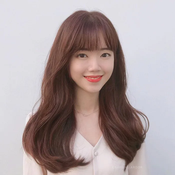 Thử nhuộm tóc nâu đào xinh muốn ngất đi, chắc chắn bạn quên mọi tông nâu đỏ, nâu rêu truyền thống