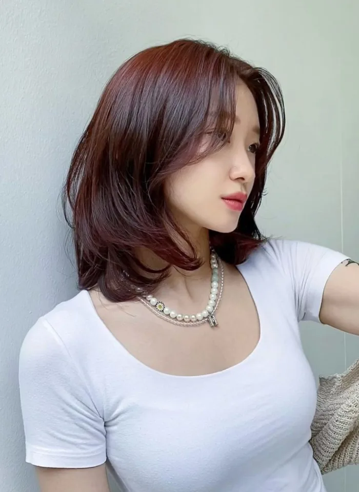 10 kiểu tóc nhuộm nâu đỏ tôn da sáng bật tông