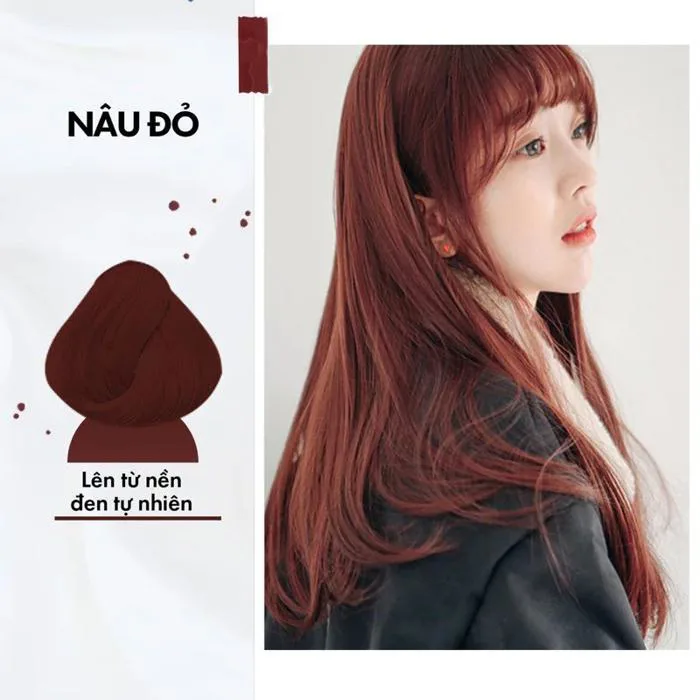 Thuốc Nhuộm Tóc Dạng Tuýp Màu Nâu Đỏ (Không Cần Tẩy) Damask - Mỹ Phẩm Chính  Hãng