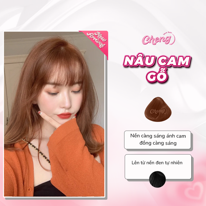 Thuốc Nhuộm Tóc Màu NÂU CAM GỖ Không Tẩy | Chenglovehair, Chenglovehairs - Cheng Love Hair