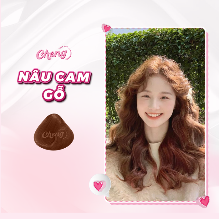 Thuốc Nhuộm Tóc Màu NÂU CAM GỖ Không Tẩy | Chenglovehair, Chenglovehairs - Cheng Love Hair