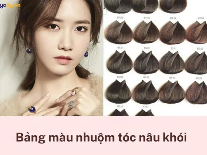 Bảng màu nhuộm tóc nâu khói chất ngất cho NÀNG SÀNH ĐIỆU | Yody