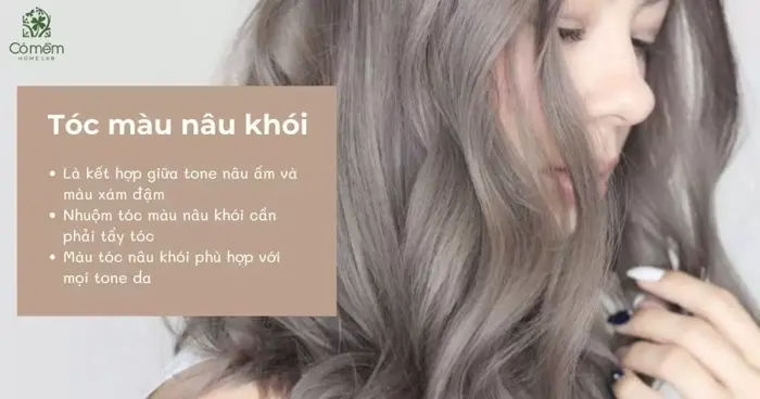 101+ kiểu tóc màu nâu khói 