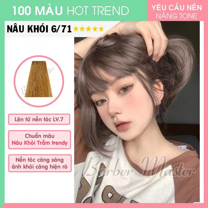 Thuốc nhuộm tóc màu Nâu Xám Barber Master Color | Thankinhtoc.vn