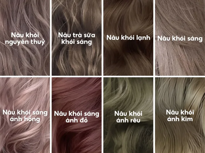 15+ kiểu nhuộm tóc nâu khói tone da, càng nhìn càng mê