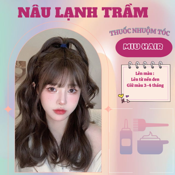 Nhuộm tóc màu nâu lạnh trầm | Lazada Việt Nam