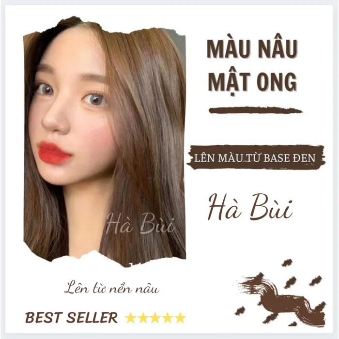 Thuốc Nhuộm Tóc Combo Màu Nâu Mật Ong, Nâu Hạt Dẻ Tăng Oxy Trợ Nhuộm, Siêu  Tôn Da, Không Cần Tẩy