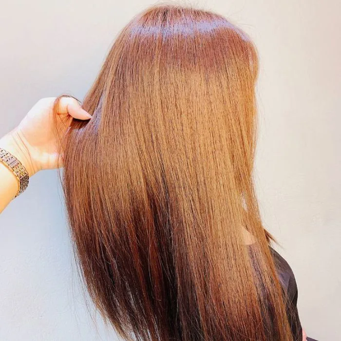 Nhuộm tóc màu nâu mật ong