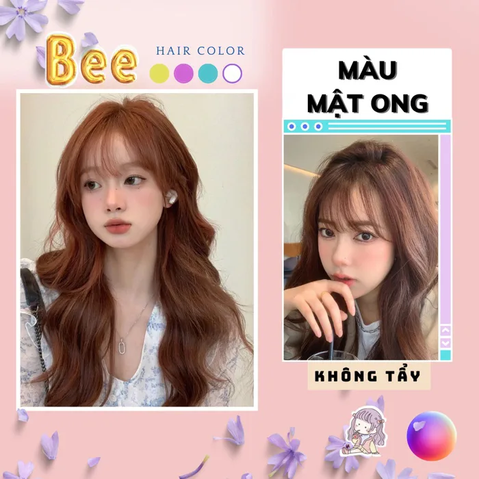 Thuốc nhuộm tóc màu NÂU MẬT ONG không tẩy | Bee haircolor, Beehaircolor