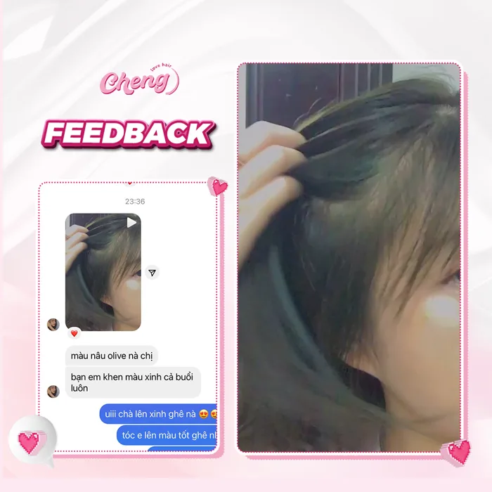 Thuốc Nhuộm Tóc Màu NÂU OLIU - NÂU OLIVE - Cheng Love Hair