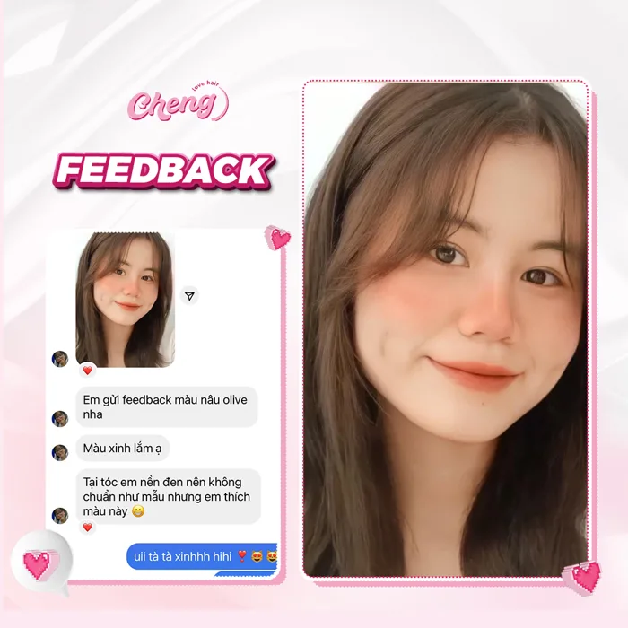 Thuốc Nhuộm Tóc Màu NÂU OLIU - NÂU OLIVE - Cheng Love Hair