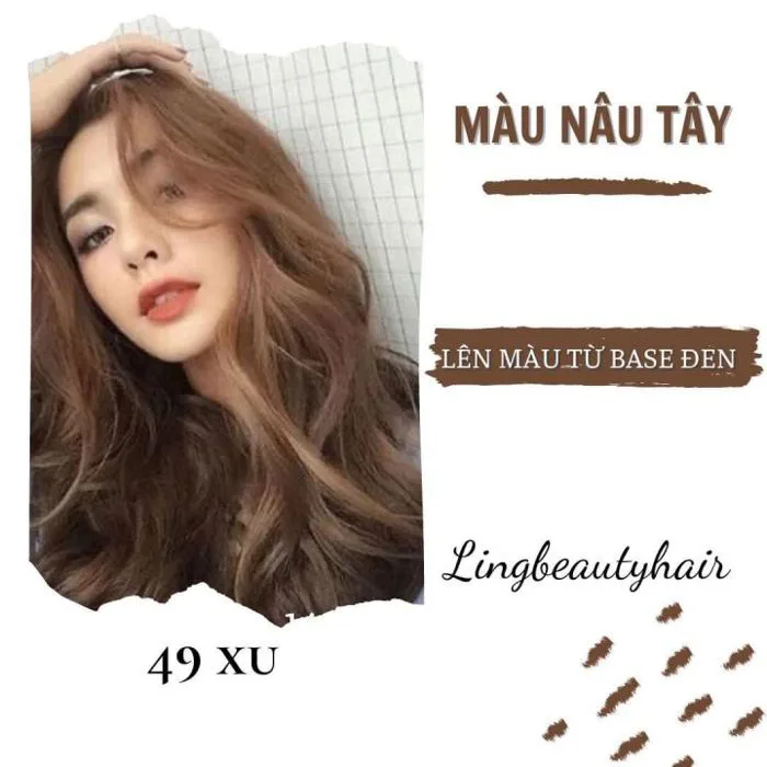 Thuốc Nhuộm Tóc Màu Nâu Tây- Không Cần Tẩy Tóc- Lên Được Từ Nền Đen - (  Sale gốc) | Lazada Việt Nam