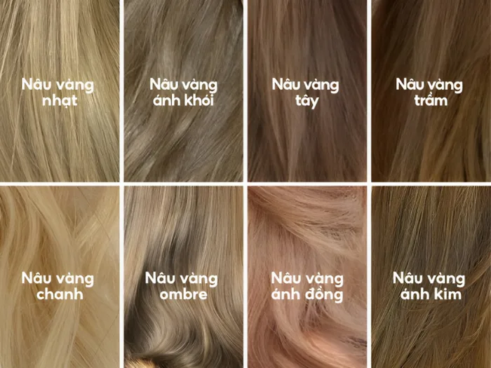 Tóc nâu vàng: Bí quyết chọn tông phù hợp để làn da sáng bừng và gương mặt  thon gọn
