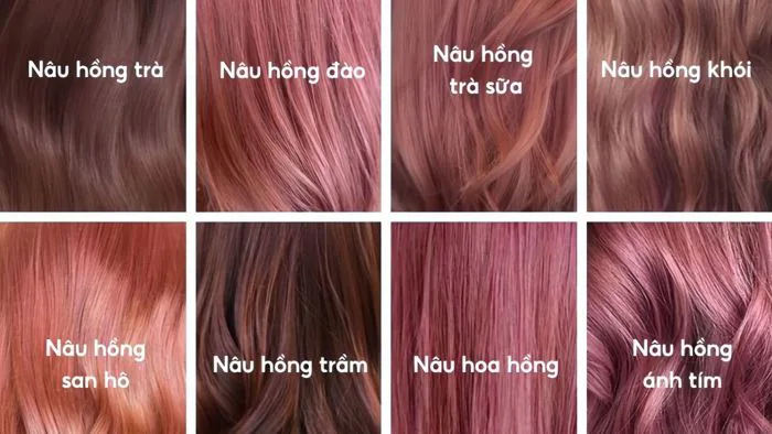 Nhuộm nâu hồng trà phai ra màu gì? 10+ màu tóc đẹp nhất