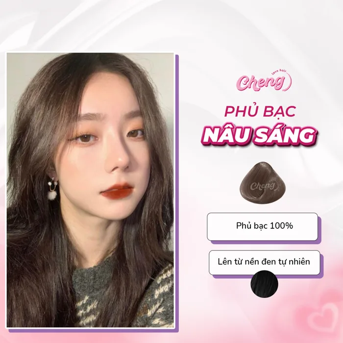 Thuốc Nhuộm Tóc PHỦ BẠC Màu Thời Trang - Cheng Love Hair