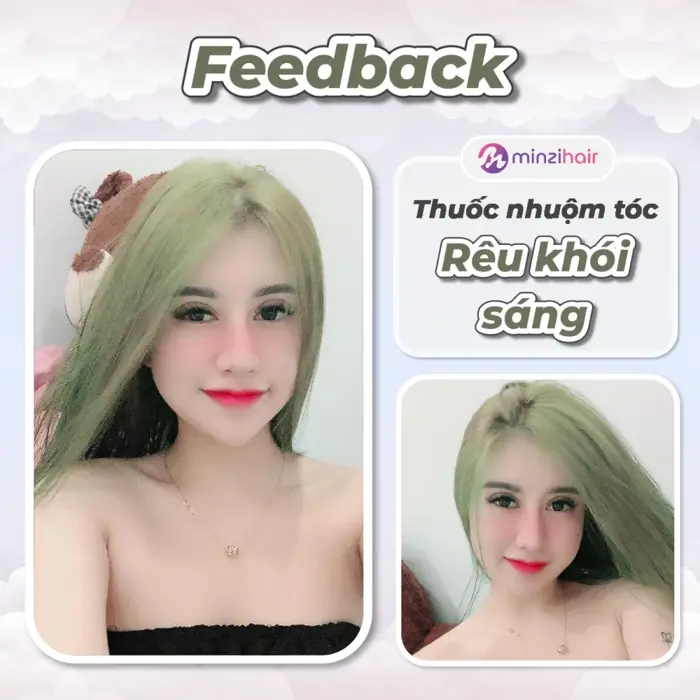 Thuốc Nhuộm Tóc Màu Rêu Khói Sáng - Thuốc nhuộm tóc minzihair