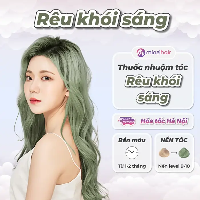 Thuốc Nhuộm Tóc Màu Rêu Khói Sáng - Thuốc nhuộm tóc minzihair