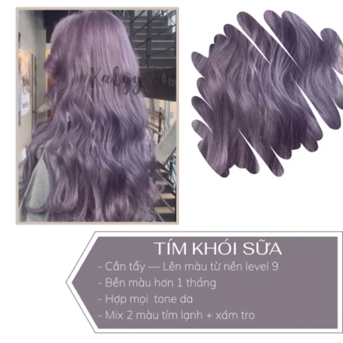 Thuốc Nhuộm Tóc Tím Khói Sữa Tặng Kèm Oxy - Lazada | Lazada Việt Nam