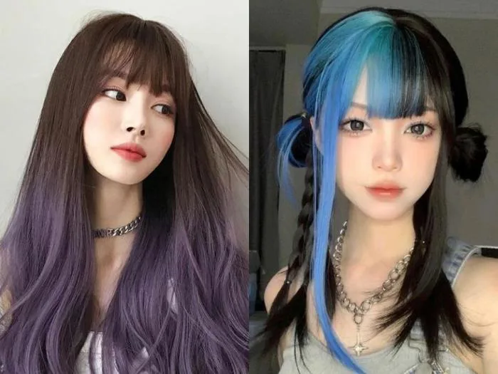 15+ kiểu nhuộm tóc 2 màu nịnh da hack mặt hack tuổi, nịnh da