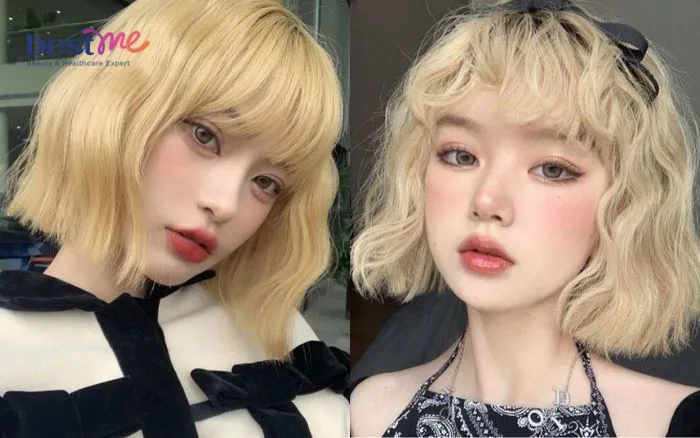 6 kiểu nhuộm tóc màu vàng bạch kim đẹp tự nhiên cực sang chảnh