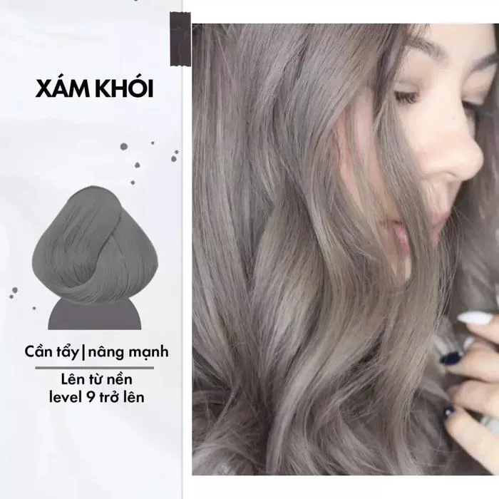 Thuốc Nhuộm Tóc Dạng Tuýp Màu Xám Khói (Cần Tẩy) Damask - Mỹ Phẩm Chính Hãng