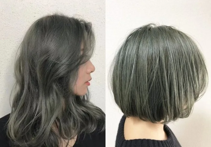 Nổi bật với 10 kiểu tóc nhuộm xanh xám khói đẹp và ấn tượng