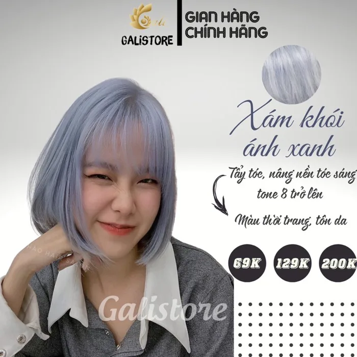 thuốc nhuộm tóc xám khói ánh xanh giá rẻ Tháng 7,2026 | BigGo Việt Nam