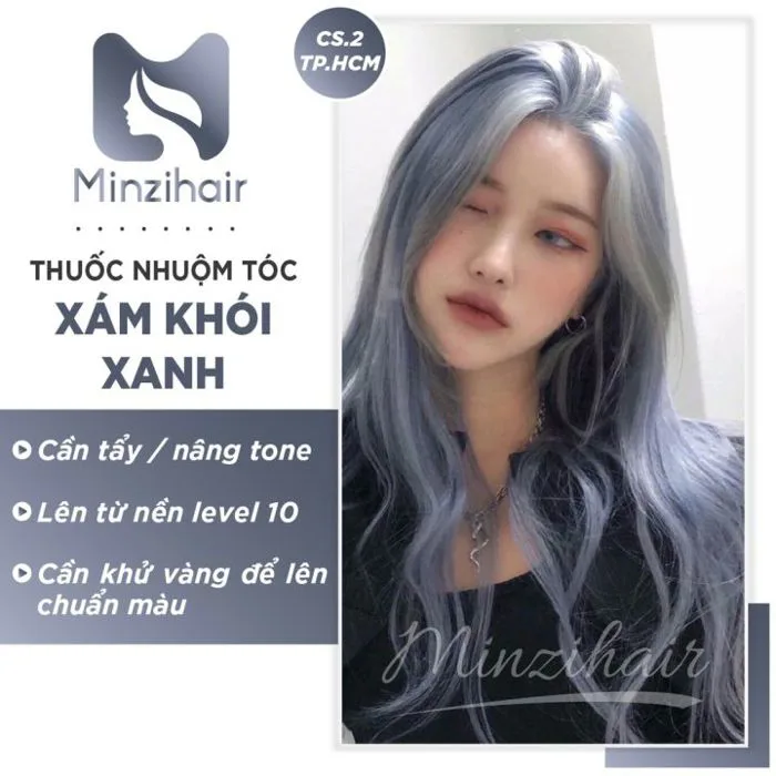 Thuốc Nhuộm Tóc Xám Khói Xanh | Cần Tẩy Tóc | Lazada Việt Nam