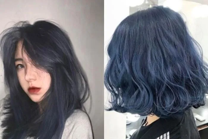 Xanh dương khói: Màu tóc thời thượng, hot nhất hiện nay