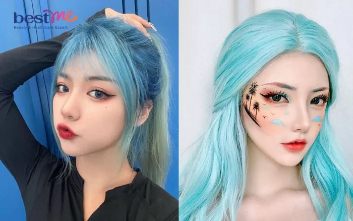 Tham khảo ngay 20+ kiểu tóc màu xanh ngọc hot trend 2026 cực thu hút