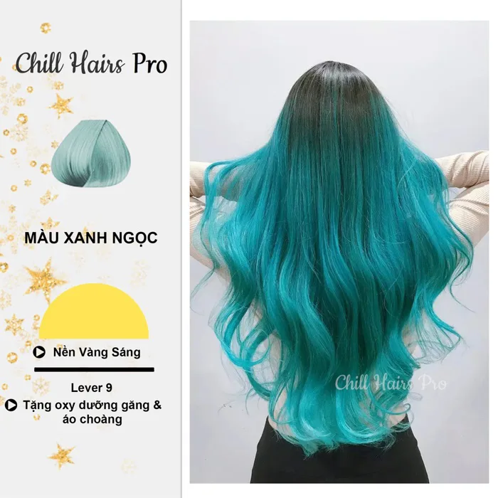 Thuốc Nhuộm Tóc MÀU XANH NGỌC Cần Tẩy | Chillhair, Chillhairs
