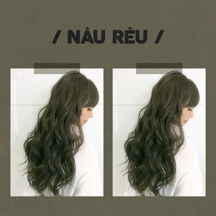 Thuốc nhuộm tóc màu nâu rêu và tuyệt tác của sao Hàn