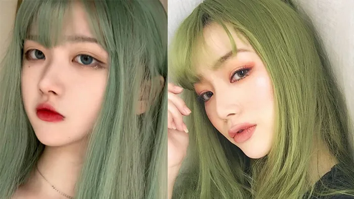 Top 14 kiểu tóc màu xanh rêu đẹp cá tính hot nhất nên thử