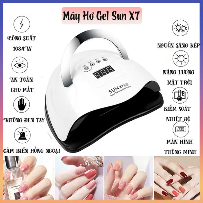 Máy hơ gel mini - Máy hong khô sơn gel - May ho gel tich đien - 57 bóng
