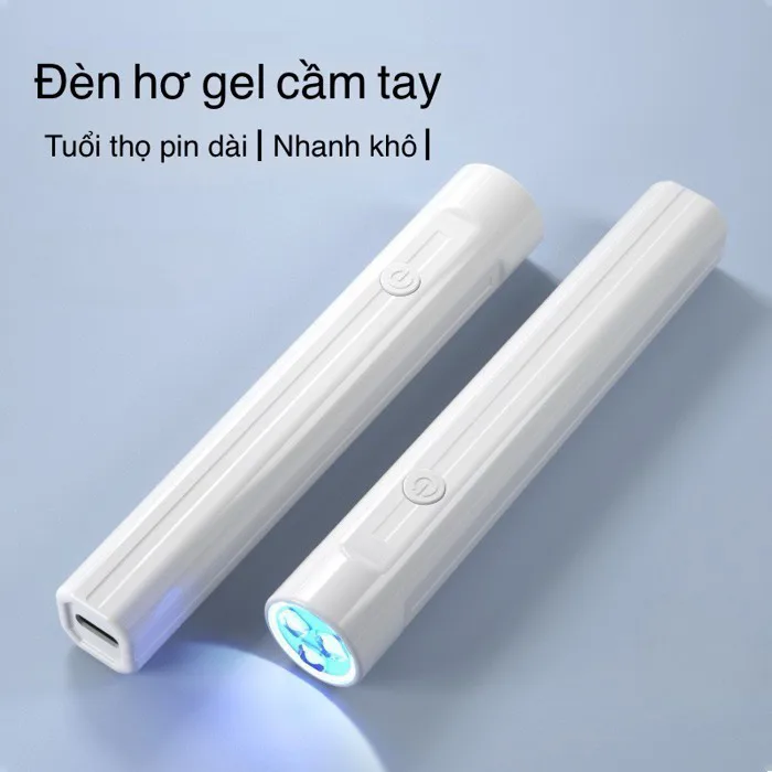 NANTY Máy hơ gel mini 1 ngón tích điện bút hơ gel móng cầm tay Đèn led Sây  Khô Móng Tay Móng Chân mini UV LED Nhanh khô