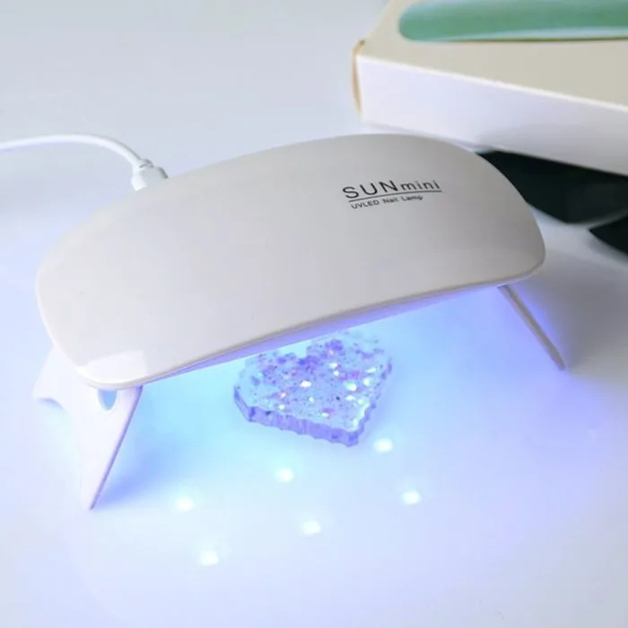 Máy Hơ Gel Đèn Led Cầm Tay Mini , Đèn Led UV 6W chuyên dụng sấy khô gel  móng tay , Sấy khô keo uv làm thủ công