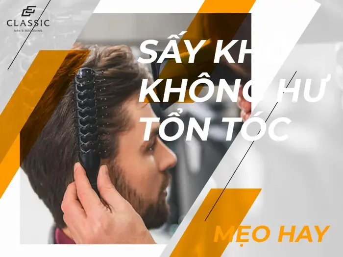 Tạo kiểu tóc nam bằng máy sấy, tóc bồng bềnh lãng tử chỉ 10 phút