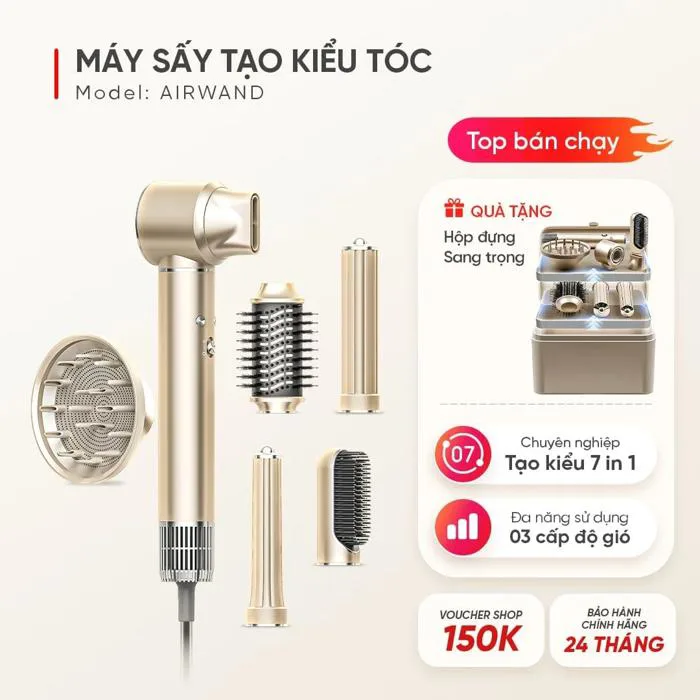 Premium Edition 2026] Máy Sấy Tóc Tạo Kiểu Masuto AirWand - MASUTO VIỆT NAM