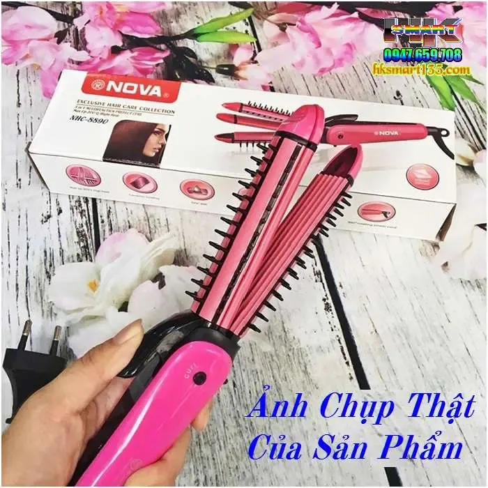 Máy làm tóc 3in1- Lược điện Nova đa năng cho bạn những kiểu tóc đẹp |  HK.SMART SHOP