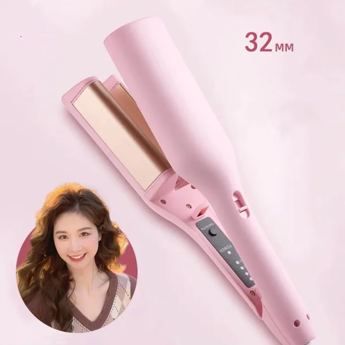 Máy Dập Tóc Gợn Sóng Nước 32mm Hình Chữ V Sâu Tạo Kiểu Cực Nhanh
