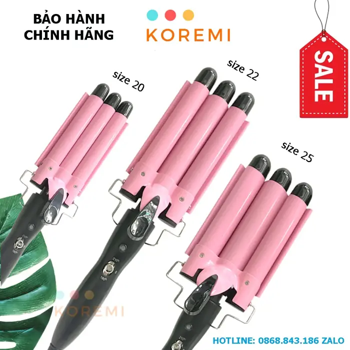 Máy bấm sóng 3 trục, máy uốn sóng nước Hàn Quốc chỉnh nhiệt cao cấp - Koremi Việt Nam
