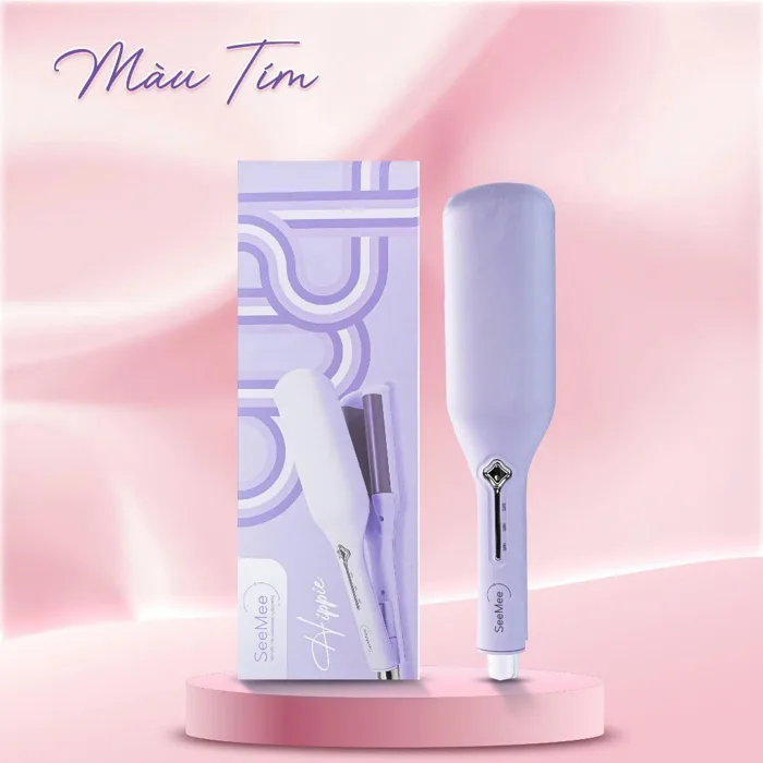 GIÁ 507K TẠI LIVESHOP] Máy Uốn Tóc Xoăn Sóng Nước HIPPIE SEEMEE Trục 32mm Sóng Rõ, Mềm Tóc, Không Xù Dễ Làm Tại Nhà LIS | Shopee Việt Nam