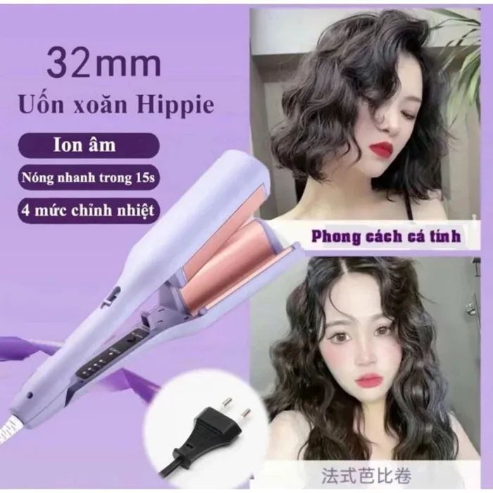 Máy Uốn Tóc Xoăn Hippie Sóng Nước 32mm///DL - LINH KIỆN LÂM MUSIC