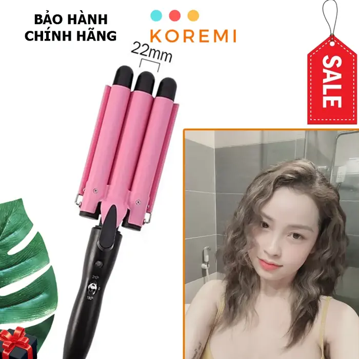 Máy bấm sóng 3 trục, máy uốn sóng nước Hàn Quốc chỉnh nhiệt cao cấp - Koremi Việt Nam