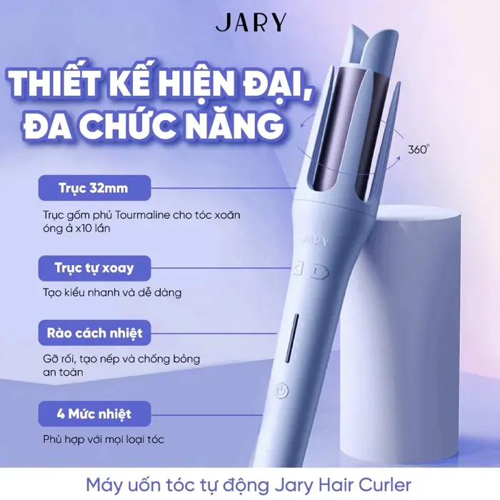 Máy Uốn Tóc Tự Động Jary Hair Curler - Mint Cosmetics - Save The Best For  You!